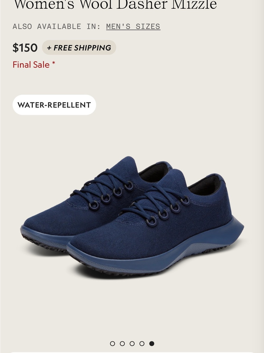 allbirds Women’s Wool Dashers in Navy